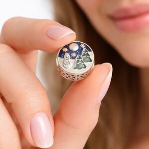 PANDORA Winter Night Enamel Charm